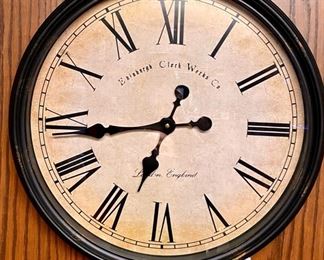 Lot 5058. $25.00. 19" round battery operated clock. Edinburgh Clock co. London, England