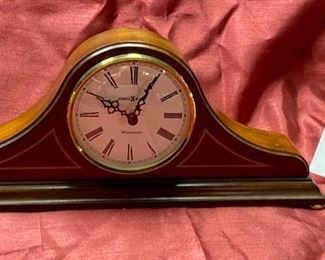 Lot 5059.   $40.00. Howard Miller Westminster Mantle Clock 13.5" L x 3" D  x  6" H.   Model: 613-3226. Battery -operated. Quantity Available 0 still available.