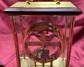 Lot 5068. $150.00.  Vintage Huger Meteobar Barometer in glass case w/brass trim. Displays in millibars vs conventional barometer face, and is more accurate as a result.   VERY HEAVY, Made with Precision in Germany  6.5" W  x  3.75" D  x 10.5" H