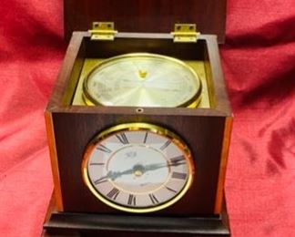 Lot 5070. $65.00. KB Quartz Clock in a box with Millimeter Millibar,  Made in Germany	6.5" W  x  6.5" D x 6" H. Another Great looking Clock!
