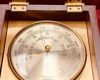 Lot 5070. $65.00. KB Quartz Clock in a box with Millimeter Millibar,  Made in Germany	6.5" W  x  6.5" D x 6" H. Another Great looking Clock!