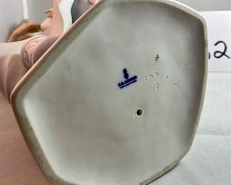 Lot 5032. $275.00  Retired  Lladro Porcelain Figurine, "The Pharmacist" #4844 in Matte Finish. Also includes: Cloche case and wood base.  12.5" H x 6.5" W x 5.25 D