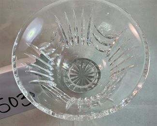 Lot 5038. $30.00. NIB.  Waterford Crystal Footed Bowl, Glencar, 6"diameter x 4"h.  MSRP $98 w/box