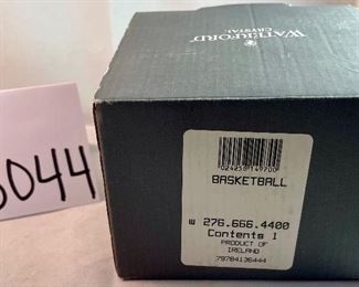 Lot 5044. $42.00  Waterford Basketball paperweight, Made in Ireland 3" x 3.5" w/ box	
