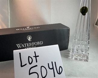 Lot 5046. $60.00  Waterford Crystal Monument, vintage great accent piece or paperweight, made in Ireland. MSRP: $100.00