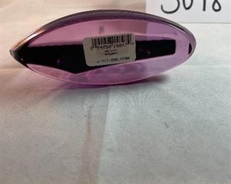 Lot 5048. $45.00  Waterford Amethyst Sailboat, Made in Ireland. 5.5" H x 5" L. Has Watermark.  