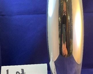 Lot 5088. $40.00 Nambe Spiral Vase 10.5" H (1998)  Designed by Smith Celentano (#6192) (sorry no box). Recognized for its award-winning designs for more than 60 years, Nambé’s commitment to timeless beauty, artistic integrity and uncompromising quality is evident in the brand’s collection of serveware, barware, home décor and gift items. 