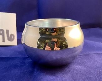 Lot 5096. $24.00. Nambé #6183 Santa Fe Bowl c.1994. 4" The cutest lil bowl! 