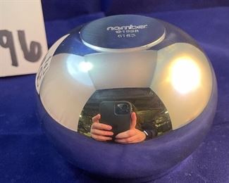 Lot 5096. $24.00. Nambé #6183 Santa Fe Bowl c.1994. 4" The cutest lil bowl! You can tell that photographing Nambé items presents technical difficulties, lol!