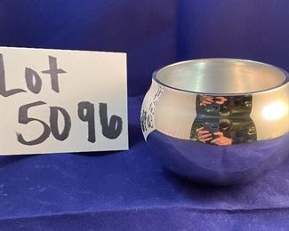 Lot 5096. $24.00. Nambé #6183 Santa Fe Bowl c.1994. 4" The cutest lil bowl! 