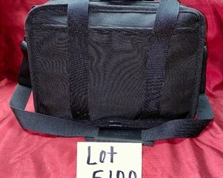 Lot 5100. $175.00. New in the Box. Tumi Black Ballistic Nylon --NEW-- Briefcase. 3 compartments	14"w x 6"d x 11"t - We swear by Tumi.  It's built to last.