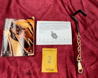 Lot 5102. Asking $100.00.   Brand New in Box Hartmann American Classics Tweed Collection. 44"  4-Suiter. New with Tags and original box,