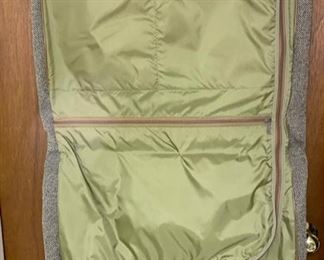 Lot 5102. Asking $100.00.   Brand New in Box Hartmann American Classics Tweed Collection. 44"  4-Suiter. New with Tags and original box, Photo of open Garment Bag.