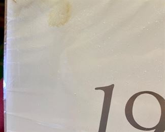 Lot 5121. $25.00. 1991 Hugo Prado Silver Salute Poster of a 1966 Corvette "427" Turbo-Jet (in plastic, but there seems to be a little water damage in the upper left corner, once framed and matted this wouldn't be noticeable) and a commemorative plate of a 1956 & 1957 Corvette from World Wide Line (Style: 694) its a sample. Plate Stand Not included.  25" x 19" print. Plate: 10" diameter