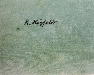 Lot 5153.  $295 for both. A Chess-Themed Litho by Dutch Artist Gustav Robert Hogfeldt (1894 - 1986) circa 1940, "Checkmate" and another chess-themed piece by the same artist. 18"w x 13.75 H