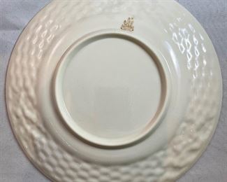 Lot 5155. $25.00 each. This lot is one darling Belleek China Cookie Plate made in 1990.  This plate is "Santa on Christmas Eve Cookie Plate". by Belleek Ireland. As you can see, we have 2, sold individually.