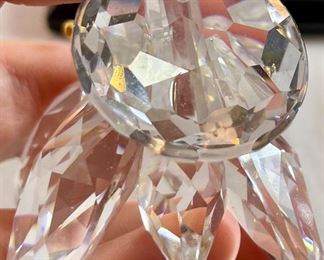 Lot 5170. $60.00. Lot of 4 Swarovski Crystal Butterflies and 1 inspired butterfly. Lg. 2"h x 2"w x 2.25"d (antenna was reattached), Marked med: 2"h x 1.75"w x 2"d, 2 small: 1.25"w x 1"h x 1"d, unmarked med: 3"w x 1"h.