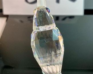 Lot 5176. $45.00. Beautiful Vintage Crystal Zoo Flamingo, 1987 signed by Olga Plom on crystal base w/2 small flowers 4.5"h x 2.5"d x 2"w . Swarovski signed 3" crystal toucan w/frosted bill and branch. SOOO cute!