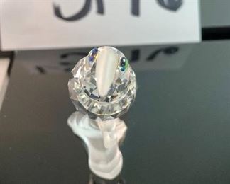 Lot 5176. $45.00. Beautiful Vintage Crystal Zoo Flamingo, 1987 signed by Olga Plom on crystal base w/2 small flowers 4.5"h x 2.5"d x 2"w . Swarovski signed 3" crystal toucan w/frosted bill and branch. SOOO cute!