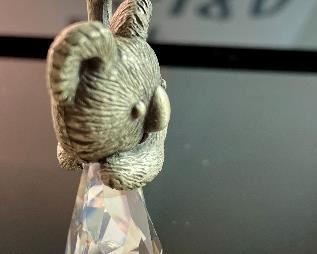 Lot 5180. $18.00. Crikey Mate! Here's our down-under deal! Crystal + pewter Koala in a tree, 2.5"x2.25"w. Super cute Kangaroo with her Joey (has been repaired) by crystal Zoo and lastly a cute airplane (can we call it a Qantas plane just because?) with a mirrored runway 3" long.  All sold as-is. 