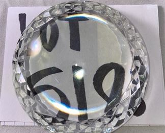 Lot 5188. $16.00ea. These beautiful Sperrin Crystal Paperweight/Desk Magnifier are beautiful.  Each comes with a box. We have 23 of these and they are priced to moooove!