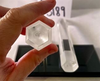 Lot 5188. $75.00. Pair of Reidel Crystal Pencils. They each have the vintage Reidel logo on the end. Made in Austria Lead Crystal	8"w x 1"L