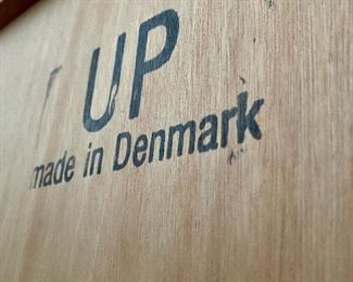 Lot 5201. $575.00 Gorgeous Danish Modern Teak 5 Shelf bookcase   w/ back adjustable shelves & clean danish modern look. Made in Denmark 76" H x 36" D x 12.5" H