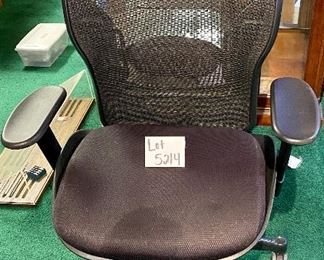 Lot 5214. $75.00. Black Nylon Executive Office Chair on Wheels, adjustable Seat "Office Star Products" 27"w x 19"seat depth. Not in perfect condition, but works well and is comfortable. 