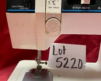 Lot 5220.   $75.00. Singer Electronic Control Model #4562. With Pedal & Power Cord. Great Condition, tested and working. 