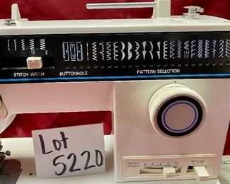 Lot 5220.   $75.00. Singer Electronic Control Model #4562. With Pedal & Power Cord. Great Condition, tested and working. 