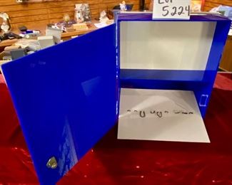 Lot 5224. $225.00  Waterman Paris 12 Pen Display Case with Lock and Keys.  This doesn't Light but is a classy display for you Waterman Collection, Pen display slides out for easy changes.  13.5" W x 11" D x 15" T