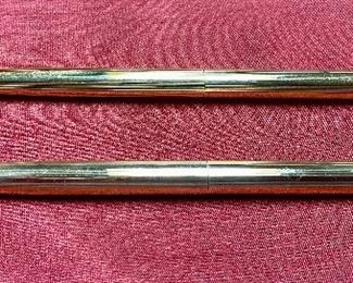 Lot 5229. $125.00  Vintage Cross Double Desk Set #5226 with Select Walnut and Leather. 10k Gold Filled Pen and Pencil.  Beautiful set, like new condition.  Original Box, 