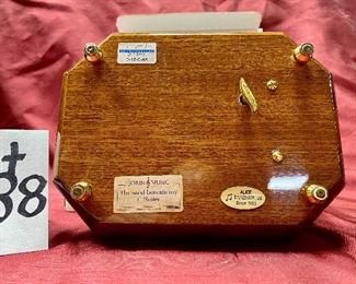 Lot 5238. $35.00 BEAUTIFUL Wood Inlay Music Box, by Jobin of Switzerland Music Box. Plays "Wind Beneath My Wings" would be a great valentine's day gift!  #2053401. Includes original box and dust cover.