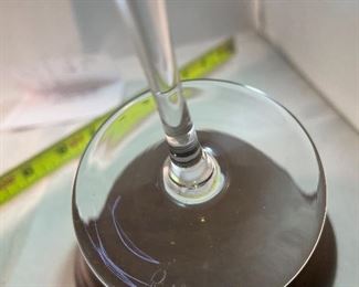 Lot 5196. $180.00 for one set of 6 Reidel Vintage Champagne Flutes, retail for $95/flute. Sommeliers line. Handmade in Austria #400/28. 9.25"tall and 2.25"wide. In box. 