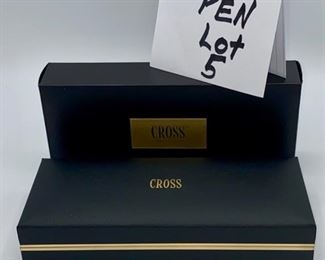 Pen Lot 5  $125.00  New Cross Signature Series #6106-F Burgundy Lacquer Fountain Pen with case and cartridge		