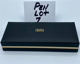Pen Lot 7 $125.00 New Cross Signature Series #6102 Burgundy Lacquer Ballpoint with Case and Refill. 		