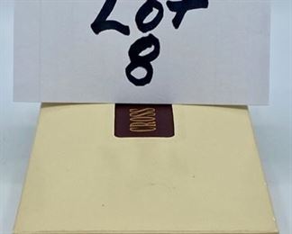 Pen Lot 8  $225.00  New Cross #280105 18K Gold Filled Ballpoint Pen and 0.5mm Pencil Set with Case and Instruction book.  Currently selling on eBay for $649