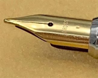 Pen Lot 12 $30.00 New Cross Black Matte Fountain Pen with case and ink cartridge.	