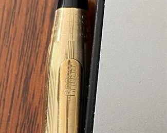Pen Lot 13 $95.00 New Cross 10K Gold-Filled Fountain Pen with case and ink cartridge.			