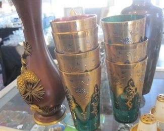 Moser/Bohemian Juice Glasses.