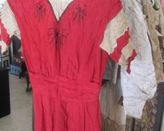 Vintage clothes, shoes and furs.