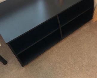 black table with storage 