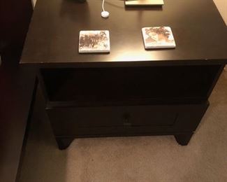 nightstand, bedside table 