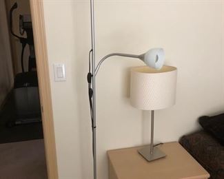 adjustable floor lamp, table lamp, night stand, furniture