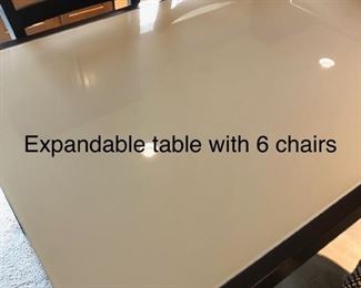 expandable table and chairs 