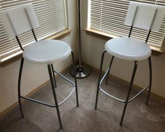 white bar stools 