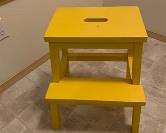 yellow step stool 