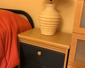 night stand, table lamp