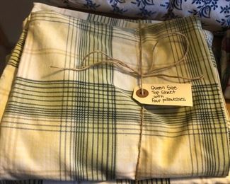 queen size top sheet and pillow cases 