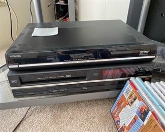 Toshiba DVD Player, Hitachi VHS Player, Electronics  